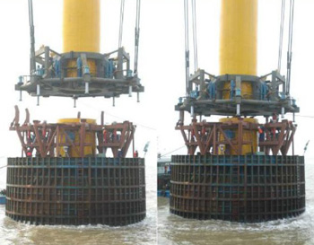 海上風電高耐腐灌注漿體平臺應用